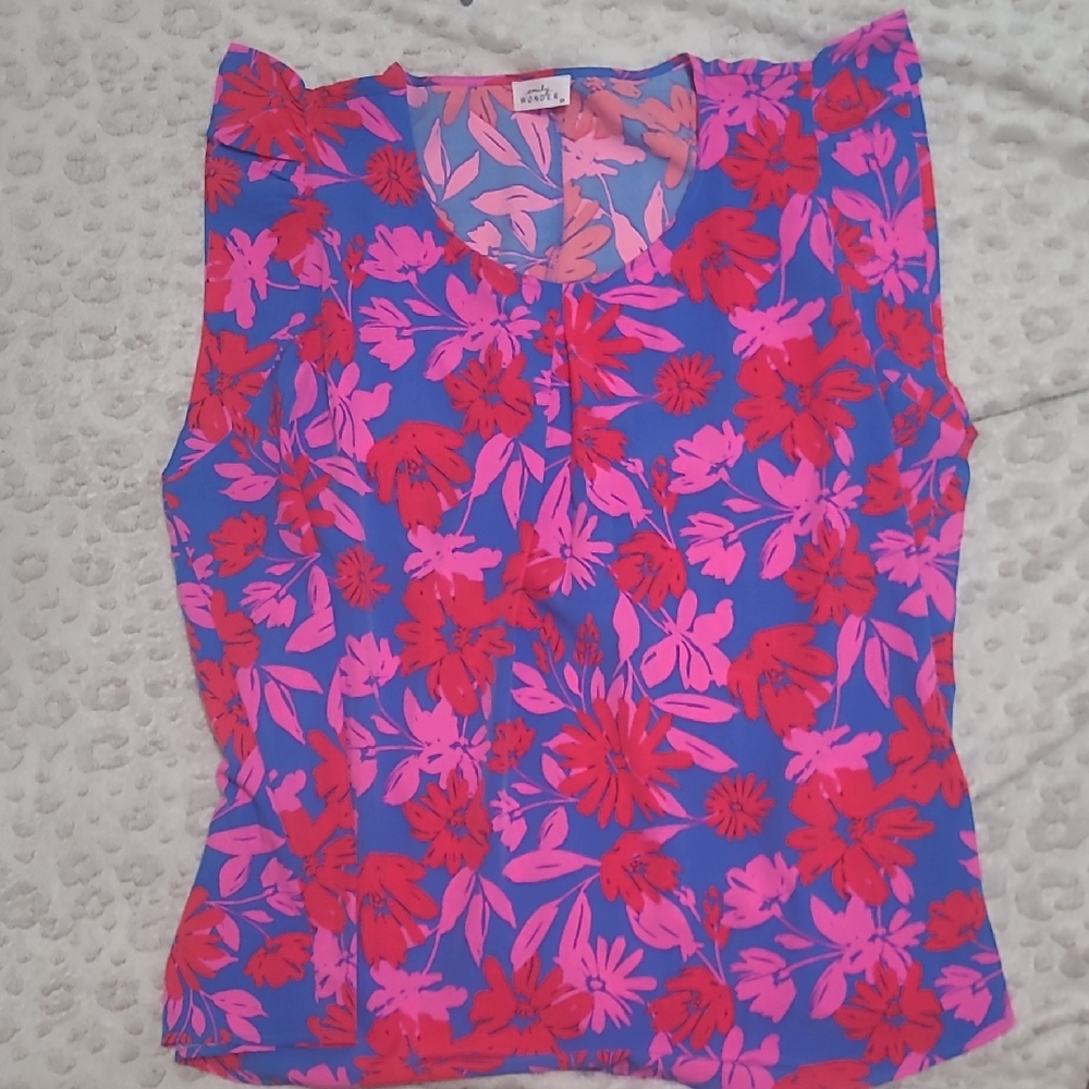 Emily Of Wonder Pink Ruffled Blouse with Stylish Sleeves